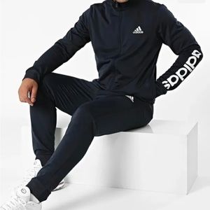 adidas Men’s Badge Of Sport Poly Linear Track Suit